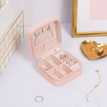 Load image into Gallery viewer, Pink Leather Jewelry Box
