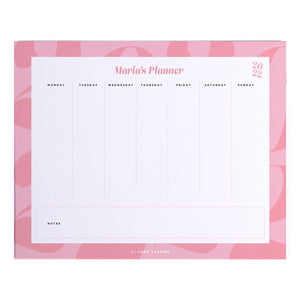 2022 Weekly Desk Planner