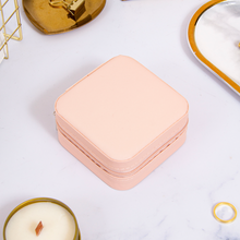 Load image into Gallery viewer, Pink Leather Jewelry Box
