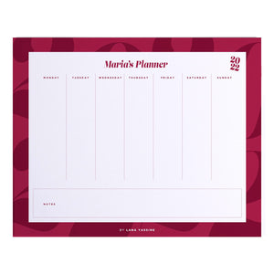 2022 Weekly Desk Planner